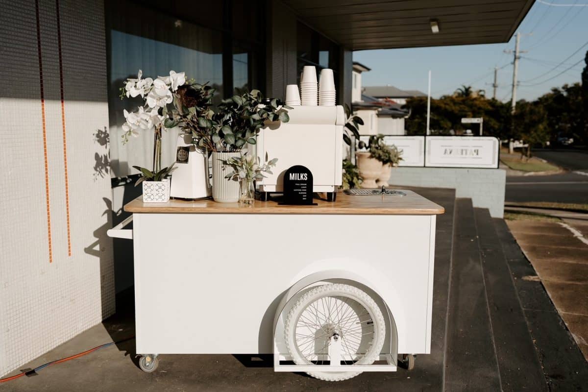 Brisbane mobile coffee cart for hire